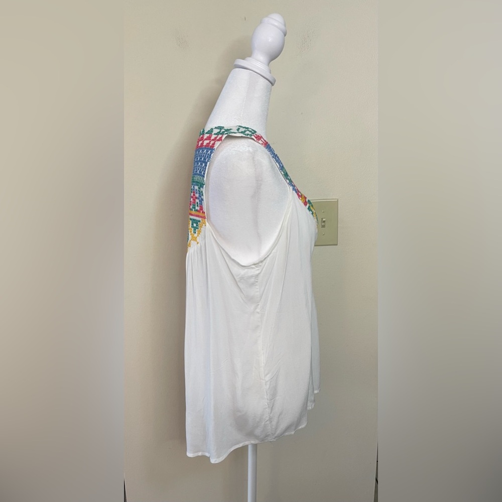 Lovestitch Women’s Bohemian Embroidery Tank Top V- Neck Size Medium. NWT - Picture 15 of 17